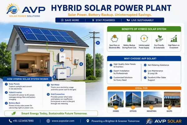 Hybrid Solar Power Plant