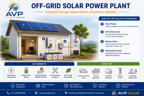 Off-Grid Solar Power Plant