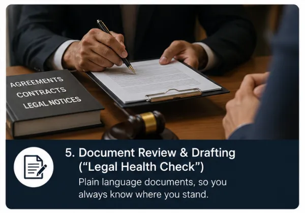 Document Review & Drafting ("Legal Health Check")