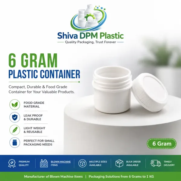 6 Gram Plastic Container