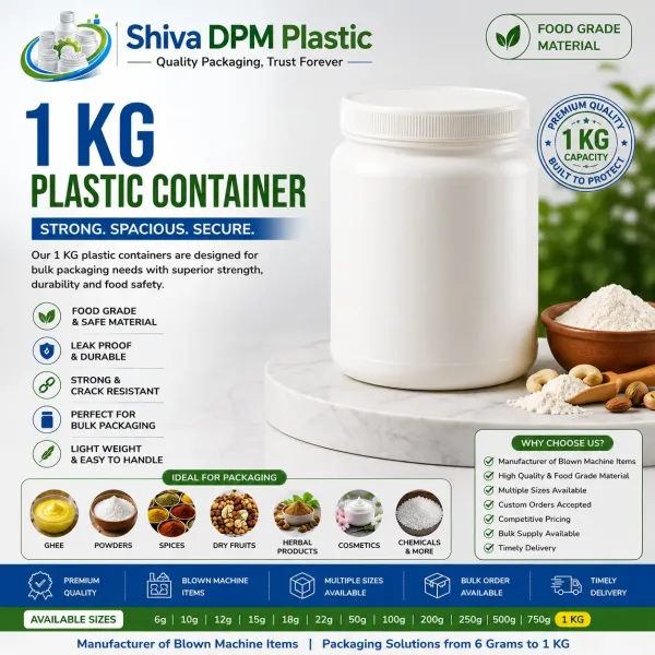 1 KG Plastic Container