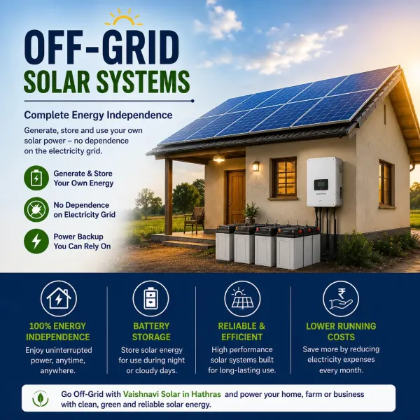 Off-Grid Solar System in Hathras