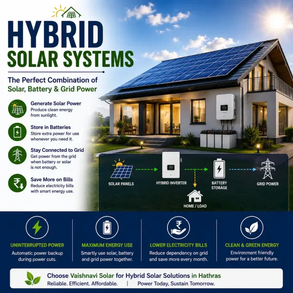 Hybrid Solar System in Hathras